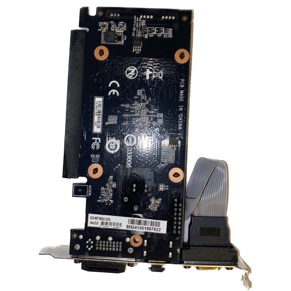 GIGABYTE GeForce GT 710 2GB Low Profile Graphic Card GV-N710D3-2GL REV2.0 - Picture 2 of 2